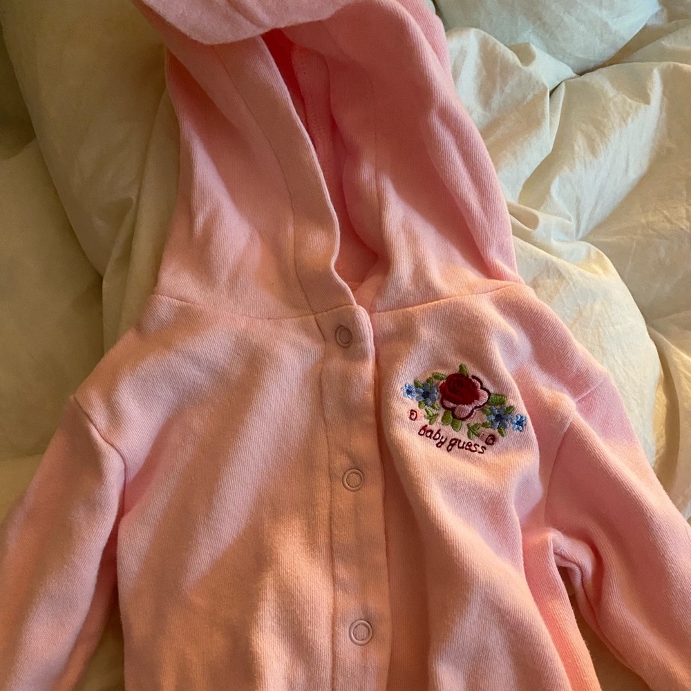 Baby Guess Hooded Long Sleeve Top